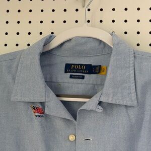 Polo by Ralph Lauren Men's Light Blue Button Down Shirt